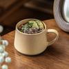 Minimalist Ceramic Coffee Mug Non-slip Bottom Pottery Drinkware Portable Retro Tea Cup  Kitchen