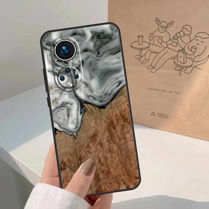 Hybrid Wood Resin For Honor Magic 8 Pro 7 6 5 Lite Case For Honor Win RT 200 400 50 70 90 X8b X9a X9b X9c X9d