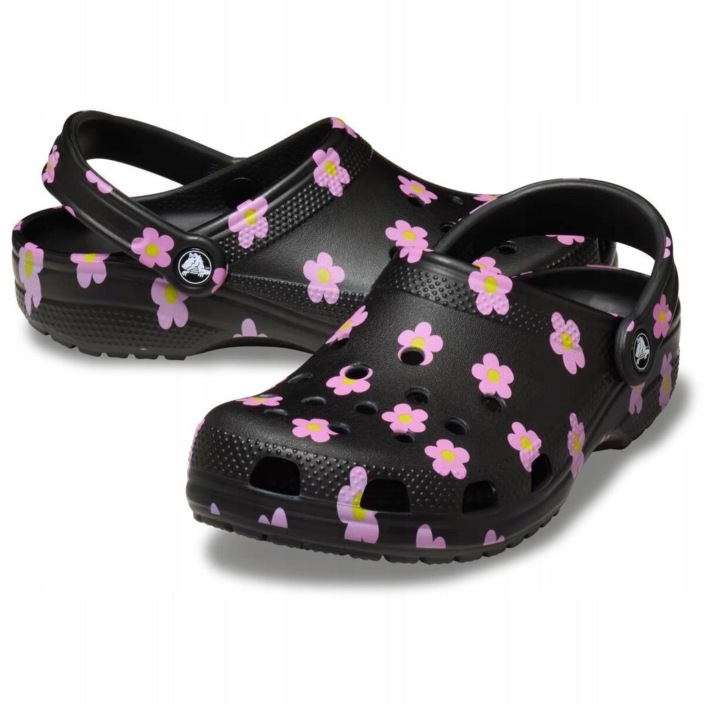 Crocs Κλασικό Σκαρπίνι με Λουλούδι Γυναικεία 212677 Μαύρο 38-39 ΕΕ Άνετα Ελαφριά Αντιολισθητικά Παπούτσια