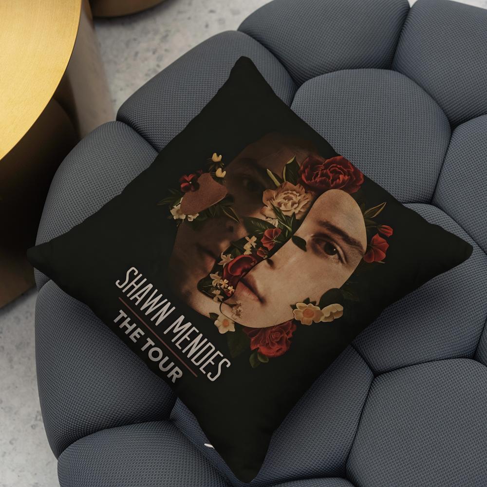 Singer Shawn Mendes Shawn Cushion Cover Reversible Plush Pillow Cover – For car, sofa, bedroom, perfect as a gift.