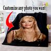 Customize Picture Personalized Picture Blanket Lightweight Customizable Blanket Comfortable Throw For Office Chair Living Room Nap Picnics