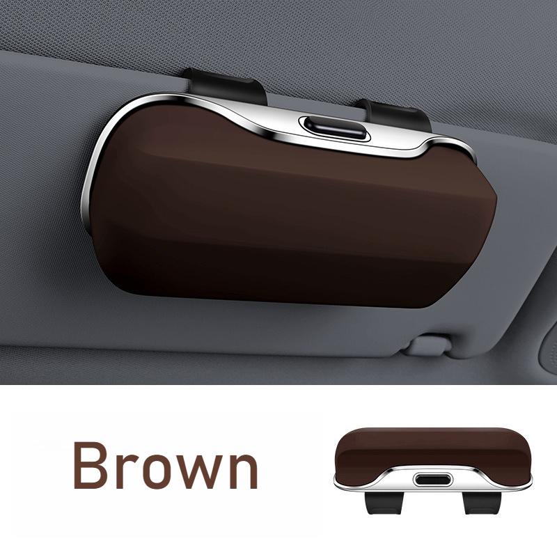 Držák na sluneční brýle do auta Držák na sluneční clonu Box na brýle do auta Držák na brýle na řízení Multifunkční přenosný pouzdro na brýle do auta