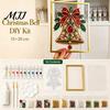 Cornice Artistica Decorativa in Vetro Fai da Te Pittura con Perline di Cristallo Sintetico Kit Albero di Natale, Set Scintillante di Materiali per Artigianato a Tema Festivo, Perline di Gemme 3D per