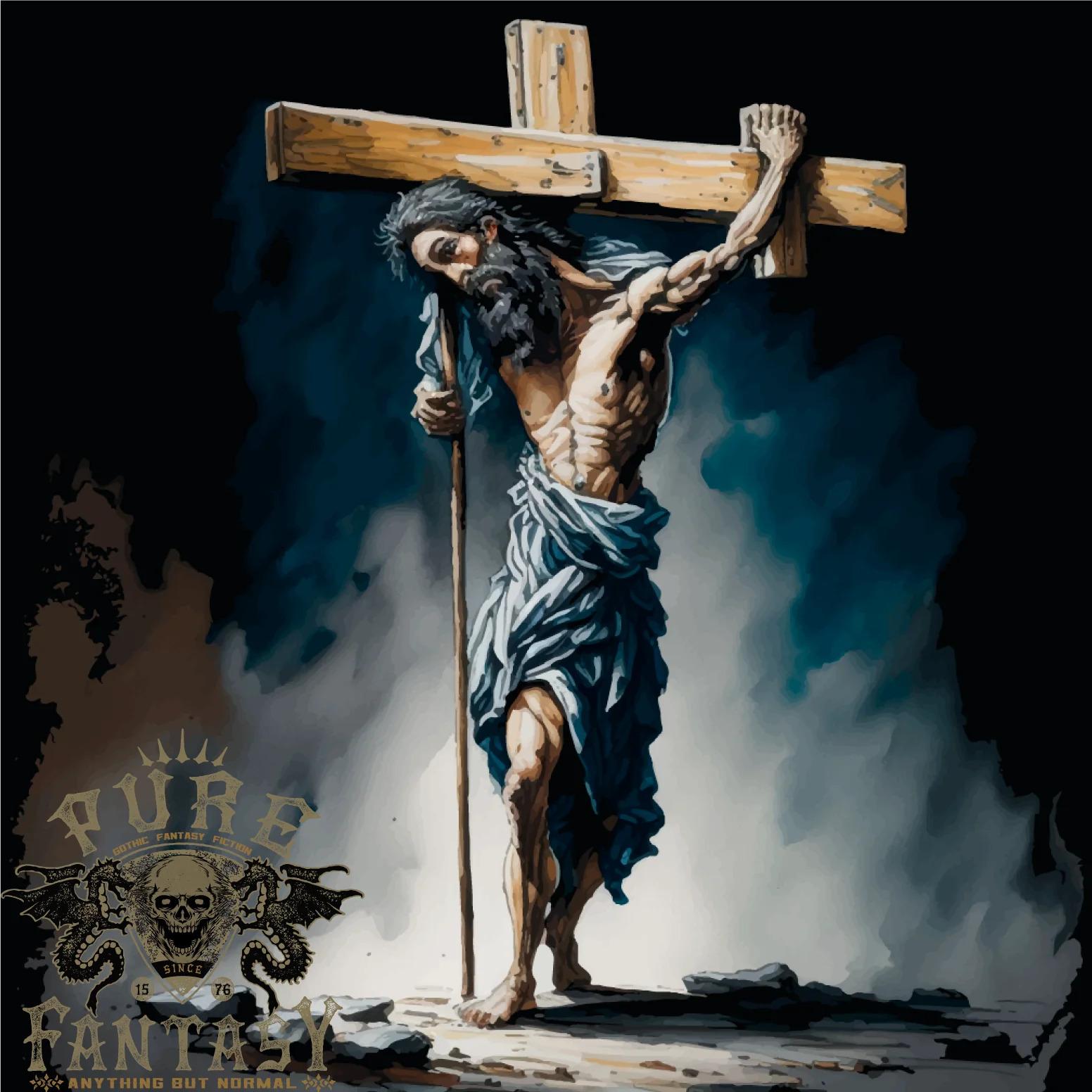 26 Jesus Christ Carrying His Cross Mens T-Shirt 100% Cotton Unisex T-Shirt XXXL