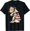 Funny Pitbull I Love Dad Tattoo Fathers Day Tee Shirts Gift Unisex T-Shirt
