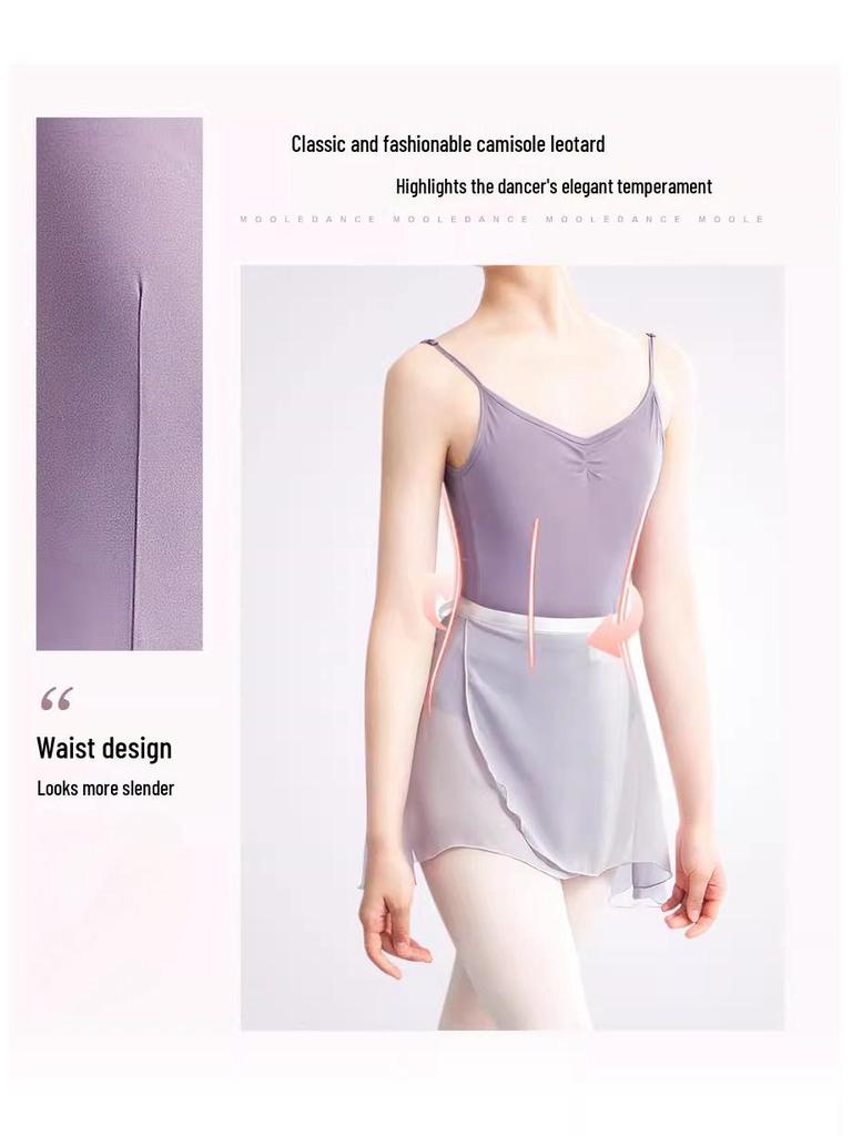 Dámský trikot s vysokým pasem Jasmine Dancewear pro balet a gymnastiku