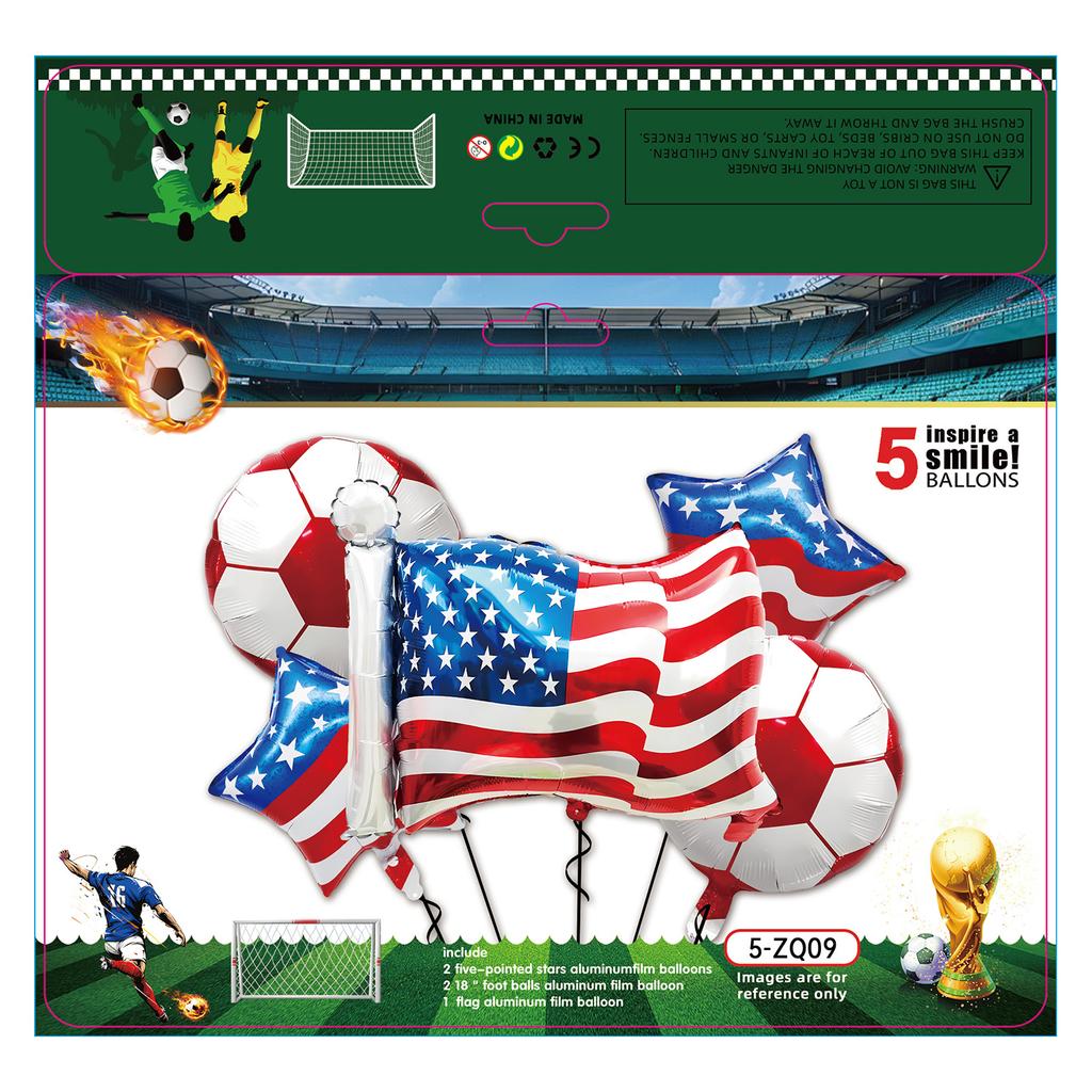 Boys Football Green Balloon Arch Birthday Football Party Decoration World Cup Themed Balloon Set