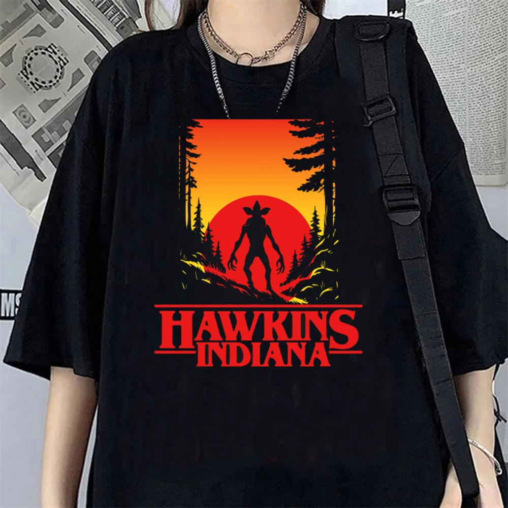 

Hawkins Demogorgon Tshirt Girl Aesthetic Colorful WILL Casual Clothing Style Hip Hop Shirt Korean Clothing Harajuku 2026 New 4XL