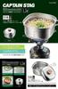 CAPTAIN STAG Cooker Stainless Steel Square Ramen Cooker 1.3L Stainless Steel Made In Japan Made In Tsubame-Sanjo UH-4202