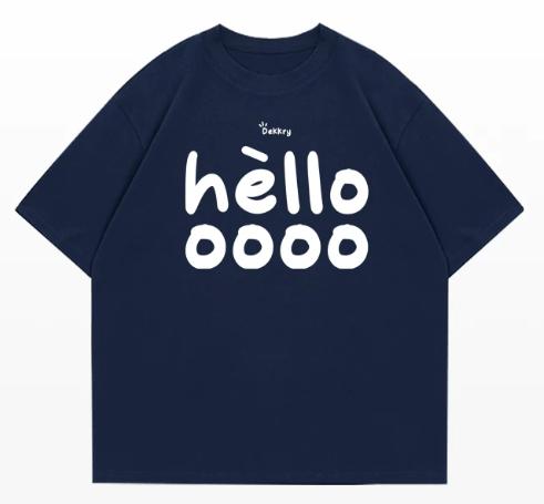 T-shirt Stampata con Nuovo Motivo Estivo Adatta Sia a Uomini Che a Donne Realizzata in Puro Cotone T-shirt alla Moda e Versatile