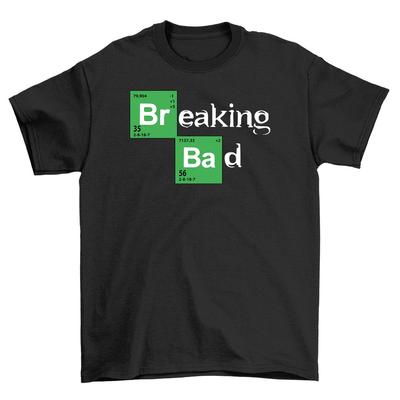 Breaking Bad Periodisk Tabell T-skjorte - Kjemi, Kriminalitet og Komedie! Morsom Unisex D