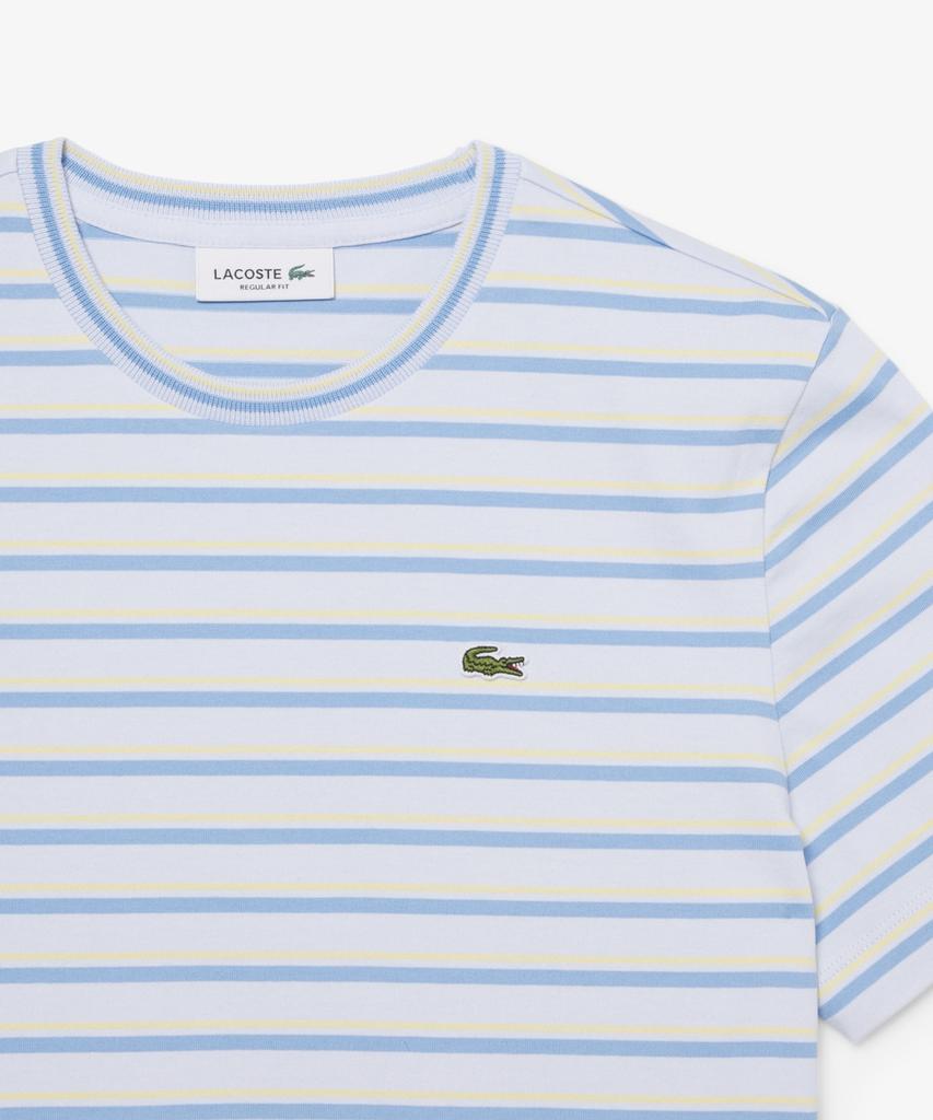 LACOSTE Women'S Multi-Stripe Short Sleeve T-Shirt Tf7574-56G 4Bi