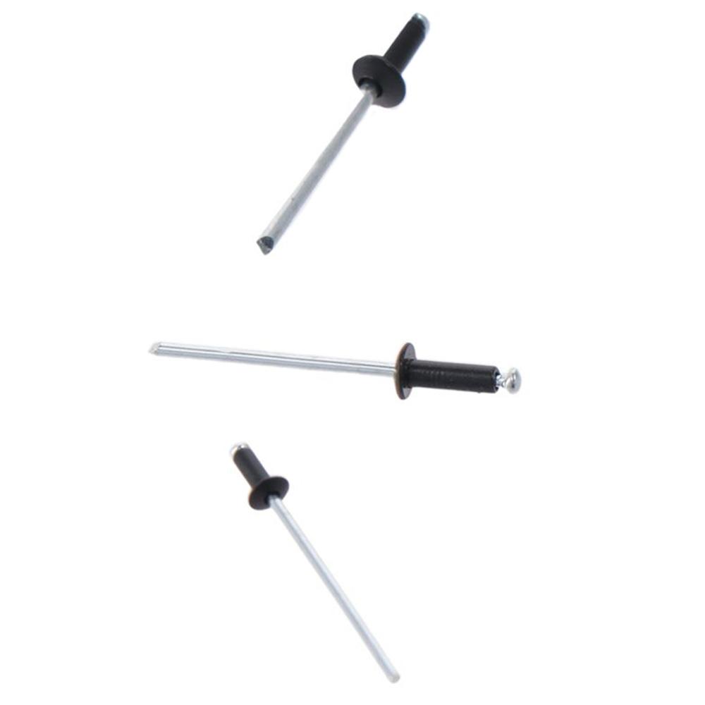 120Pcs Black Blind Rivets 6 Sizes Pull Rivets Pop Rivets  Deep Water Installing Boat