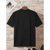 European sizes Men'S T-Shirt Niche High-End Healing Floral Text T-Shirt Men'S Loose Drop Shoulder Short Sleeve Spring And Summer Street