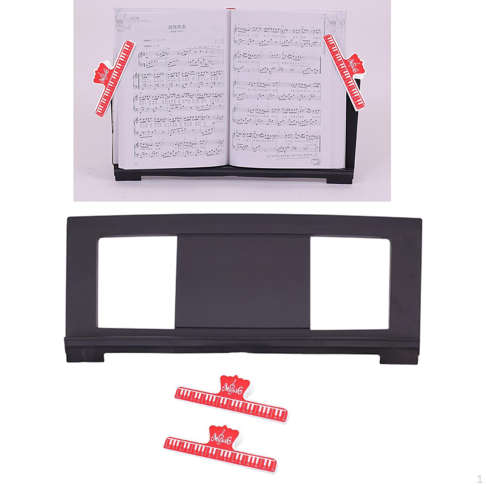 Электронная музыка для фортепиано, Аксессуар для клавишного пианино, Компактная подставка для нот, Партитура Red Clips