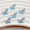 20pcs Mix Mini Colored Cartoon Unicorn Horse Nail Art Flatback Stone Figurines Scrapbook Charm DIY Jewelry Decor Crafts