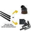 A84X-9Pcs 1.25 Inch Vacuum Accessories And Attachments Extension Wands For Shop Vac Extension Wand Attachment Vacuum Pipe