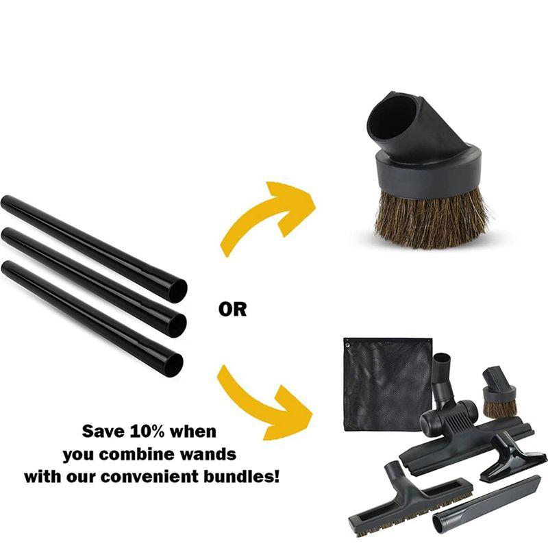 A84X-9Pcs 1.25 Inch Vacuum Accessories And Attachments Extension Wands For Shop Vac Extension Wand Attachment Vacuum Pipe