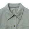 NOIRER FOR WOMAN Cotton Oversized Work Shirt (Khaki Beige)