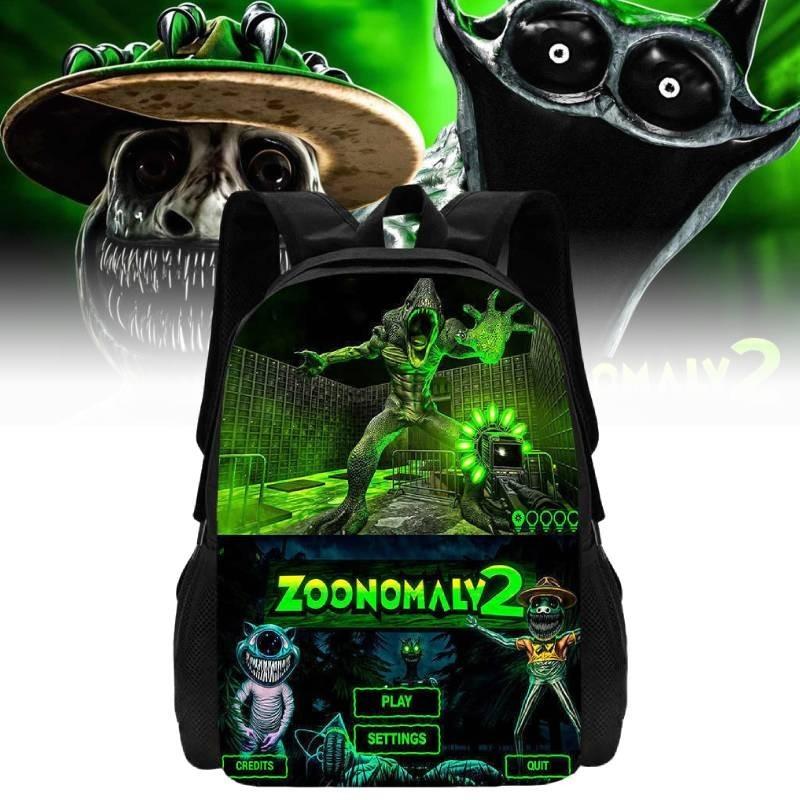 Cute Zoonomaly School Backpack With Fun Prints For Boys And Girls 15 Inch