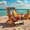 1PC Custom Name Basketball Artwork Beach Towel Highly Absorbent And Sand-Resistant Towel for Swimming, Pool, Yoga, And Travel Lightweight