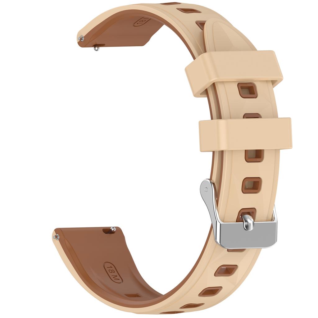 18mm Silikonarmband mit Musterdesign für Huawei Watch GT 6 / 5 / 4 41mm / Garmin Venu 3S Verstellbares Uhrenarmband