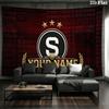Custom Name,AC Sparta Praha Wall Tapestry, Aesthetic Printed Fabric Blanket, Suitable for Bedroom, Living Room, and Home Decor.