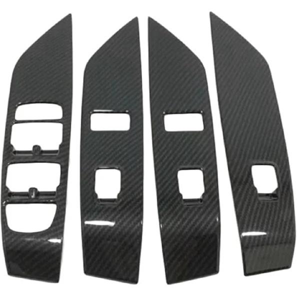 Car Window Glass Lift Button Cover Car Door Armrest Trim Cover Window Button Frame Glass Switch Door Armrest Lift Modification Fit for Jaguar E-PACE