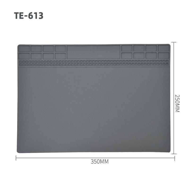 Heat-Resistant Magnetic Silicone Repair Mat for Electronics with Screw Holders and Soldering Stations