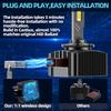 LED Headlight Bulbs Canbus 30000lm Xenon HID Car Headlamps 12V Plug and Play For Peugeot 308 2007 2008 2009 2010 2011 2012 2013