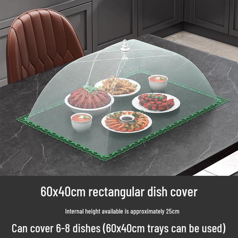 

Foldable Mesh Food Cover for Table and Vegetables - Fly-Proof Protector for Leftovers