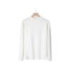 Men's Solid Color Wool Knit Sweater - Half-High Neck, Warm, Trendy Autumn/Winter Base Layer