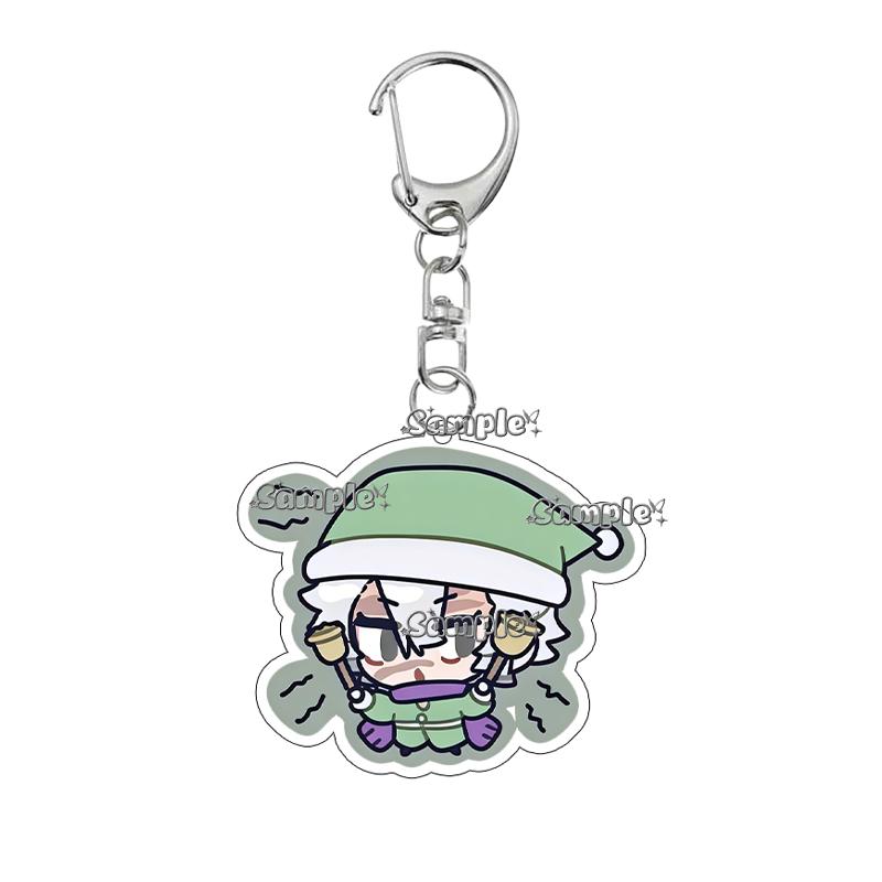 Double-sided Printing Anime Kochou Shinobu Tomioka Giyuu Tanjiro Kamado Nezuko Keychain Acrylic Pendant Charm Fans Gifts Jewelry