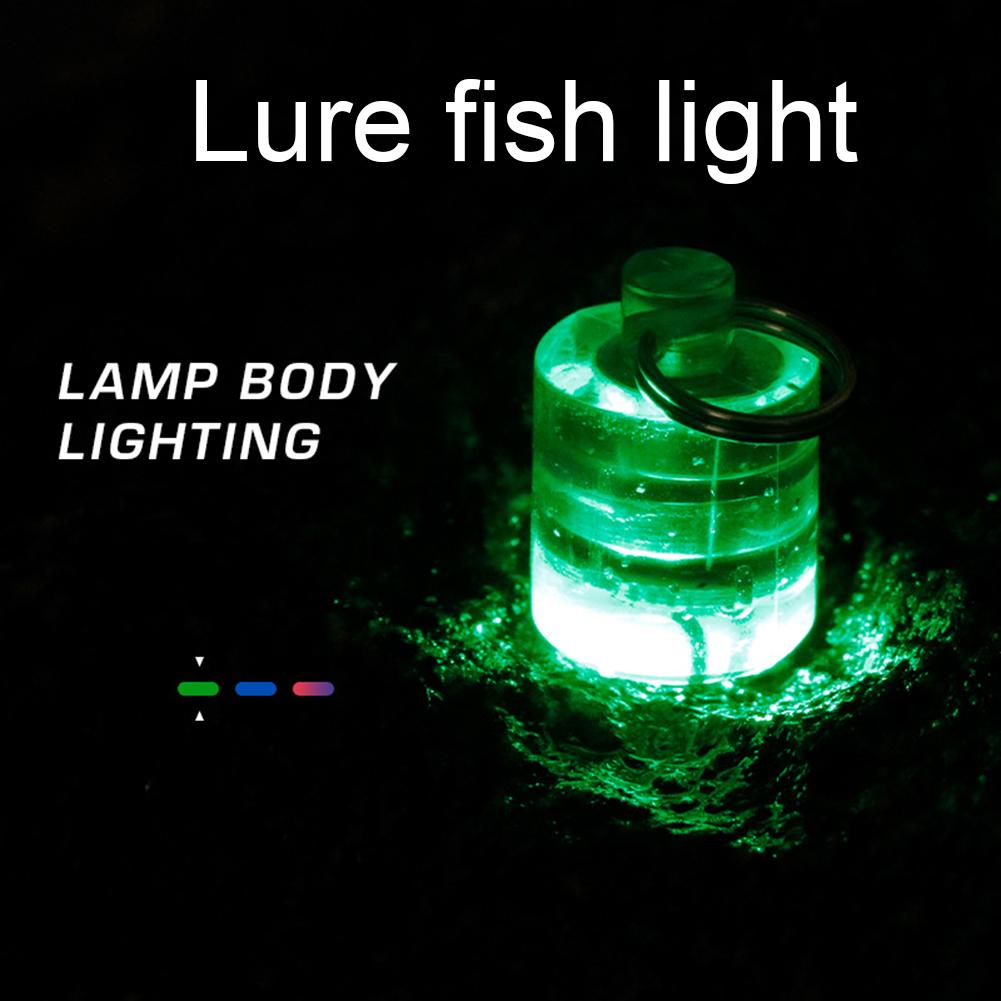 Underwater Fishing Light LED Fishing Lures Luminous Lure Lamp Fishing Lure Light for Night Fishing in Fresh Water Salt Water