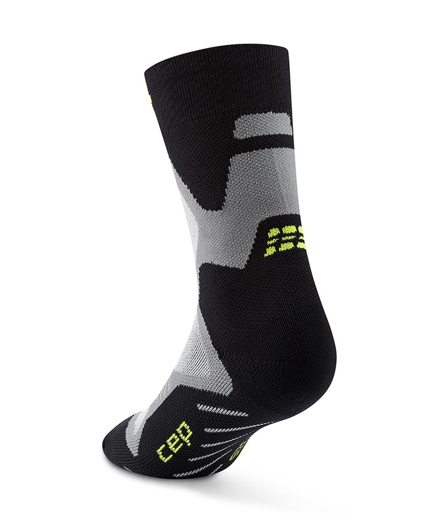 Ssiipi Cep Core Run Cushion Mid-Cut Socks Black
