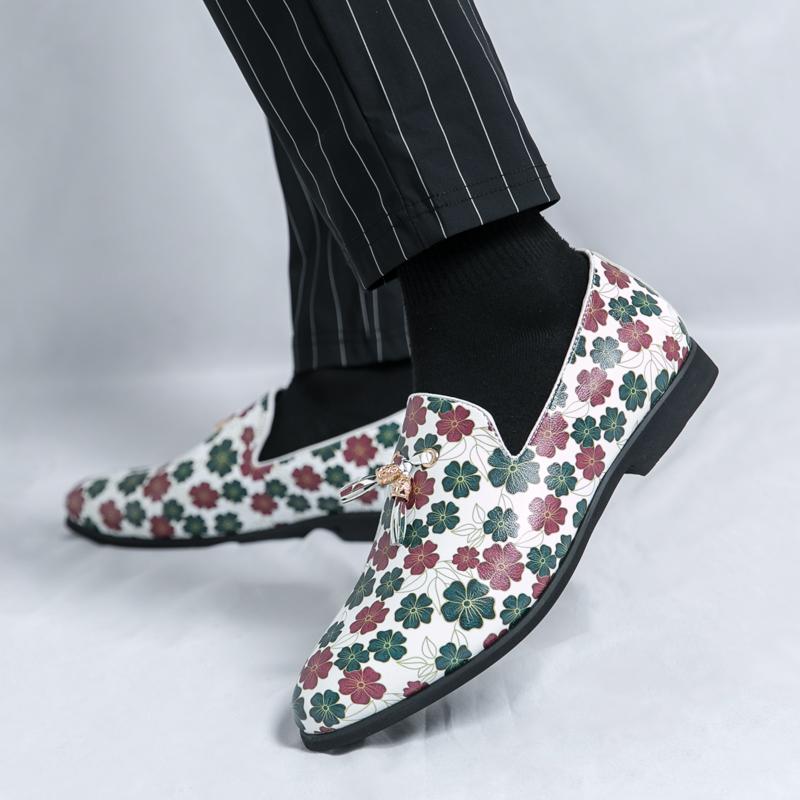 Casual Men's Loafers Fashion Designer's Personalized Style Outdoor Leisure Business Party Daily Adult Lightweight Leather Shoes