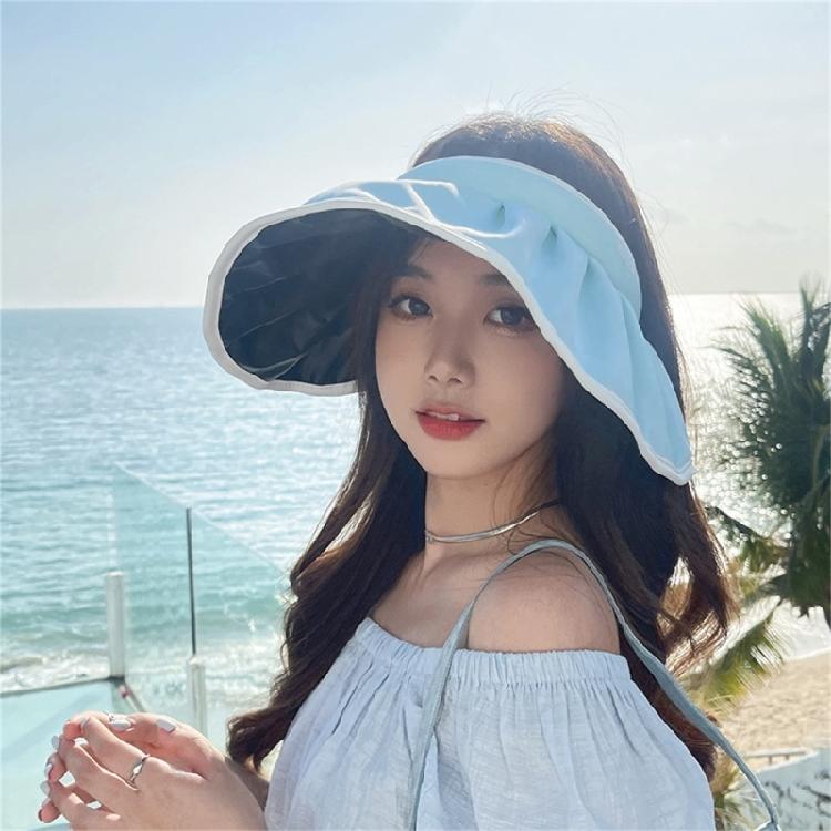Summer Sun Visors Hat Women Visors Hat Women SunHat With Ponytail Hole Foldable