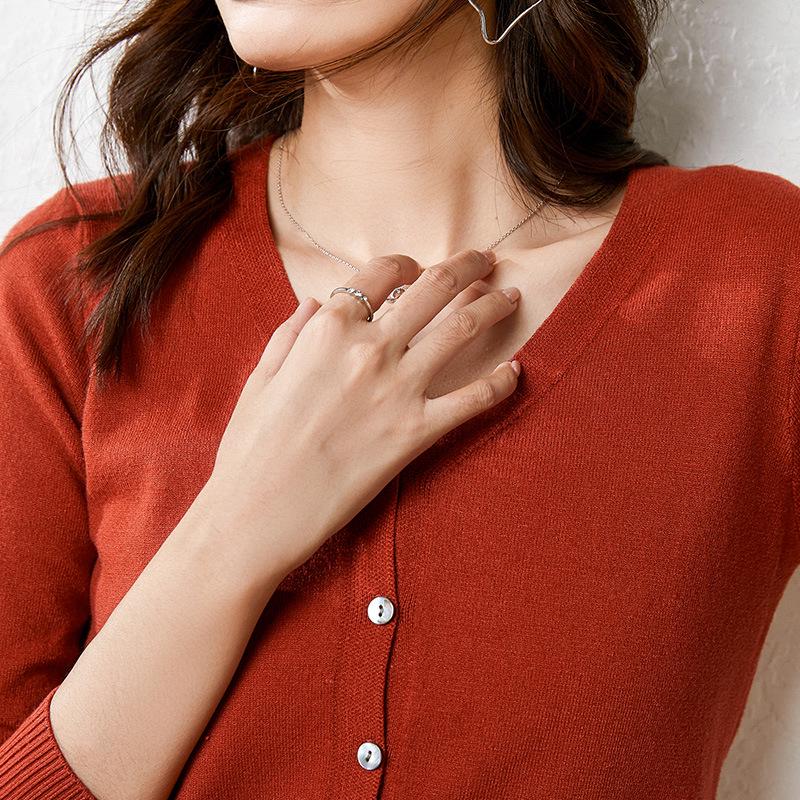 Women's Autumn/Winter 2024 Knit Cardigan Coat - Loose Fit Sweater Outerwear