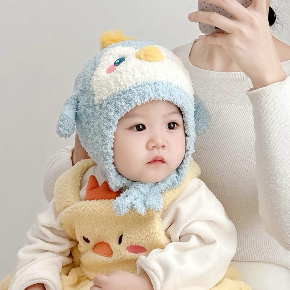 Ear Protection Baby Knitted Hat Cartoon Toddler Warm Hat Infant Winter Cap  Outdoor Walking