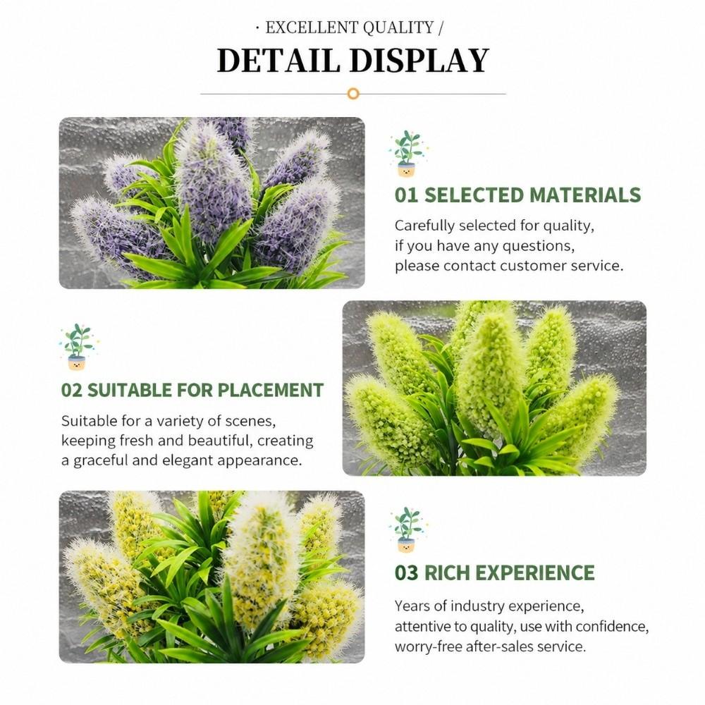 Green Leaves Artificial Flower Bonsai With Pot Faux Potted Flower  Office Hotel