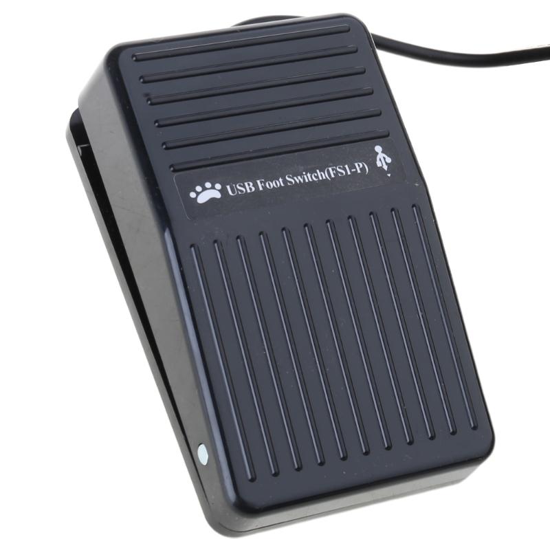 Hohe Reaktionsfähigkeit USB Fußschalter USB Fußschalter mit anpassbarer Steuerung für Videobearbeitung und Gaming