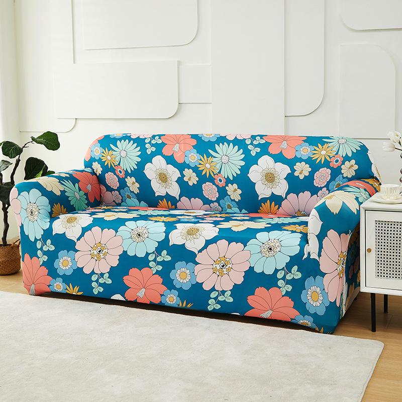 Solid Color Elastic Sofa Cover All-inclusive Old-fashioned Armrest Sofa Cover Fabric Dust Cover Light Luxury