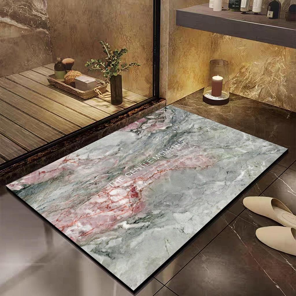 Luxury Diatomaceous Earth Bathroom Floor Mat: Absorbent, Quick-Drying, Dirt-Resistant, Non-Slip