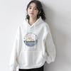 Women's & Men's Pure Cotton Fleece-Lined Hooded Sweatshirt - Versatile, Loose Fit for Spring, Autumn, Winter.