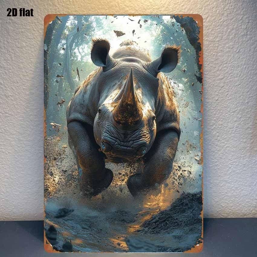 Retro Metal Sign Cute Pets Wall Decor Tin Plate Art for Living Room Bar Cafe