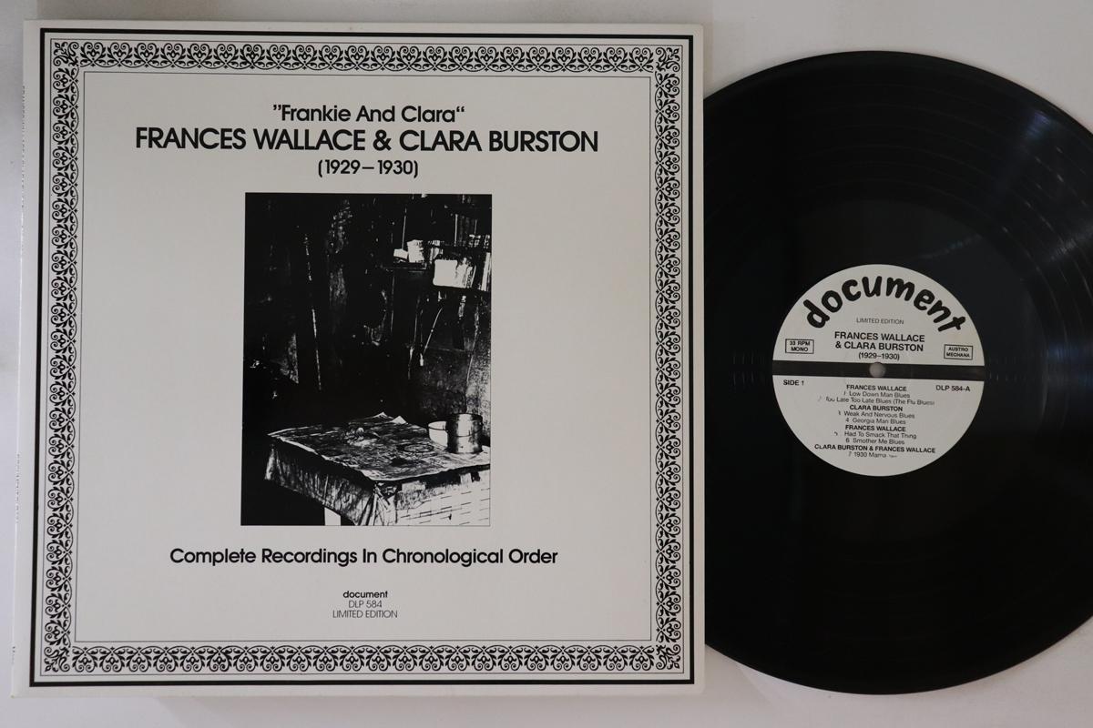 

LP Record FRANCES WALLACE, CLARA BURSTON - Frankie And Clara (1929-1930): Comp DLP584 DOCUMENT 1990 Austria Blues Used
