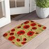 Retro Butterfly Floor Mat Bathroom Door Mat Dirt Resistant and Easy To Maintain Foot Mat
