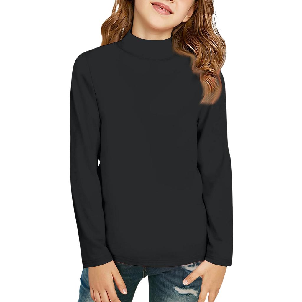 Boy And Girls Color Long Sleeved T-shirt Round Neck Color T-shirt
