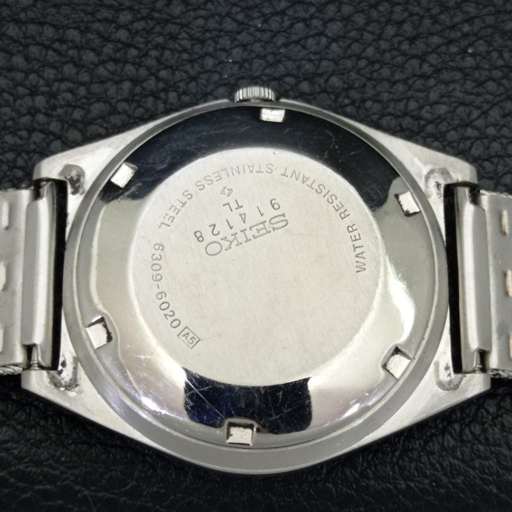 AUTOMATIC VINTAGE SEIKO JAPAN 6309A MENS BROWN COLOR DIAL WATCH A700512-5 R203-a700512