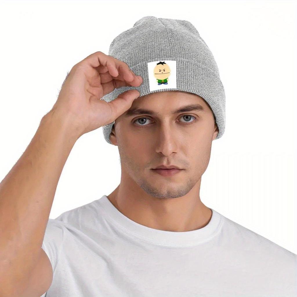 Souths Parks Mössor Angry Ike Mössor Design Stickad Mössa Vår Casual Vuxen Unisex Kpop Värme Elastisk Keps
